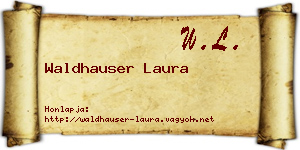 Waldhauser Laura névjegykártya