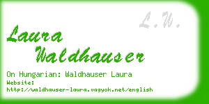 laura waldhauser business card